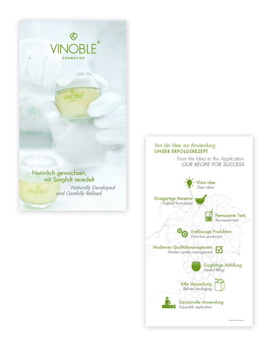 Erlebnistour für Vinoble Cosmetics von der Werbeagentur look! design