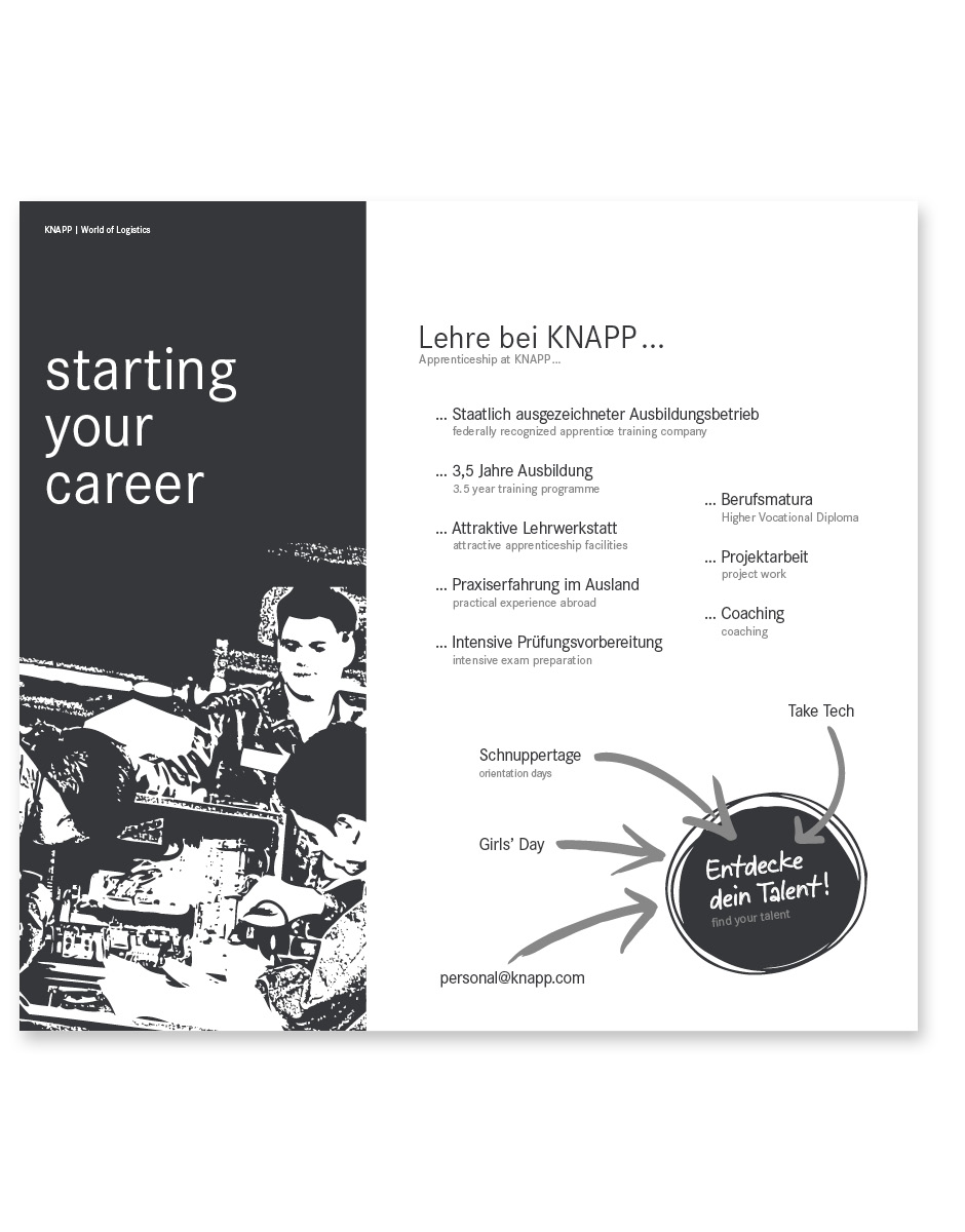 Besucherführung für KNAPP von der Werbeagentur look! design