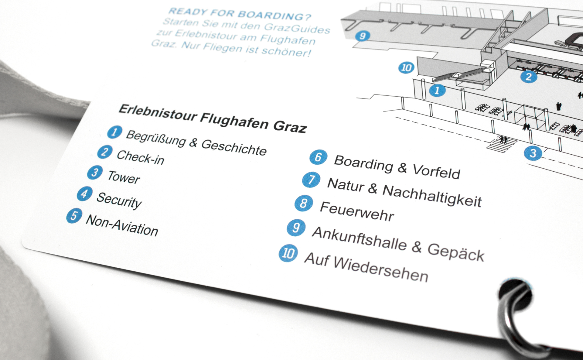 Erlebnistour für den Flughafen Graz von der Designagentur look! design
