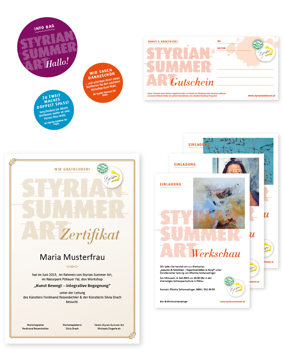 Redesign des Erscheinungsbilds von Styrian Summer Art von der Designagentur look! design