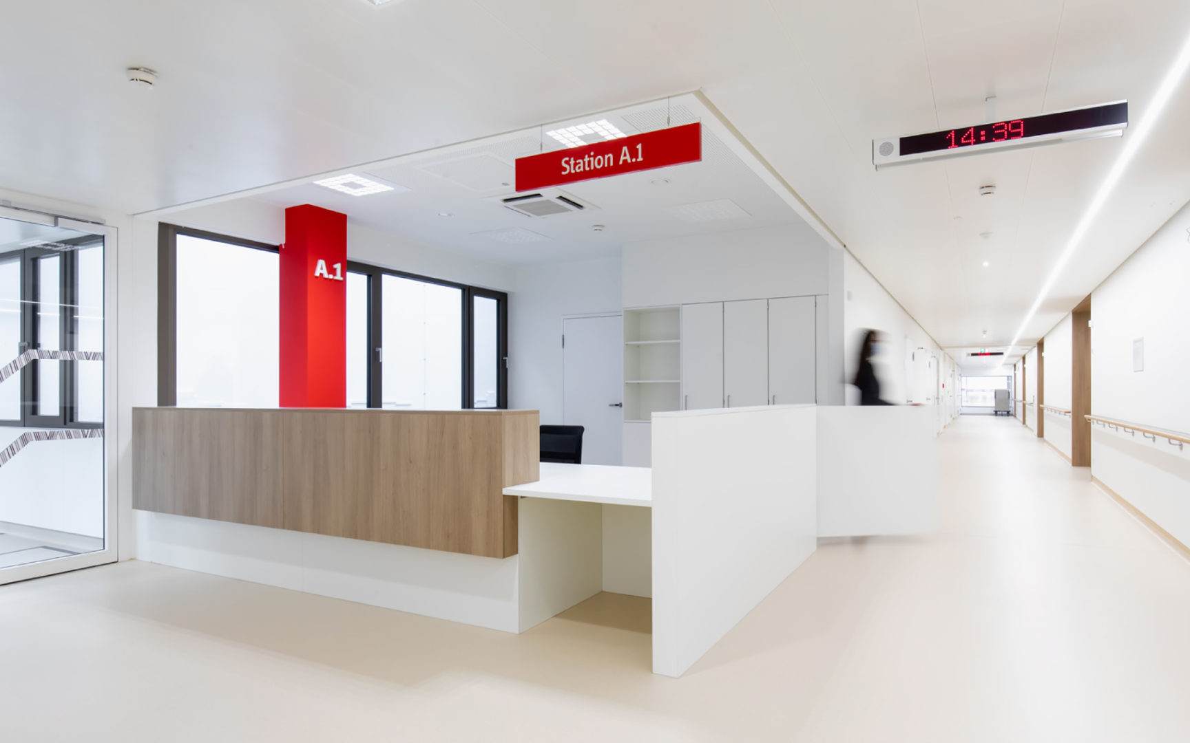 Leitsystem für Krankenhaus Marschallgasse Graz | look! design