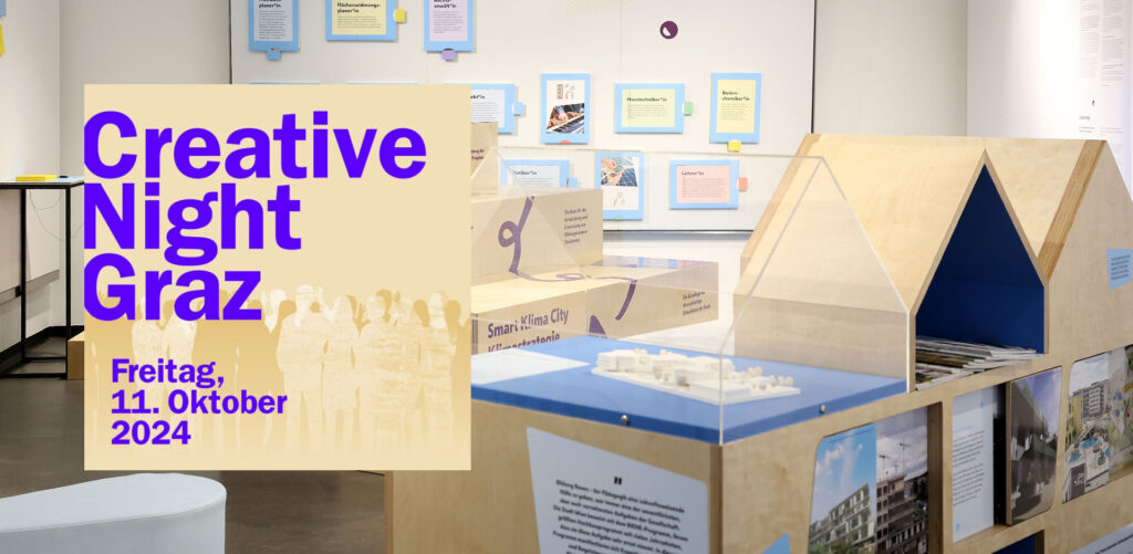 Im Rahmen der vierten Creative Graz Night laden wir in unser Büro am Grieskai 10 und geben Einblick in unser interdisziplinäres Arbeitsfeld.