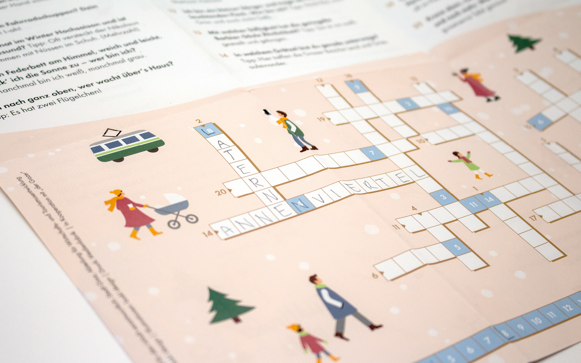 AnnenStar 25: ausgefülltes Gitterrätsel