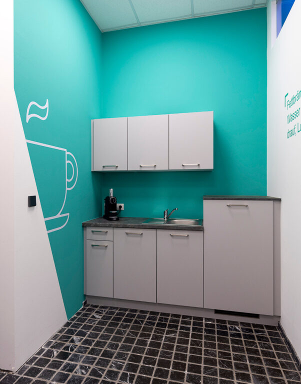 Chubb Österreich – Küche nach der Umgestaltung