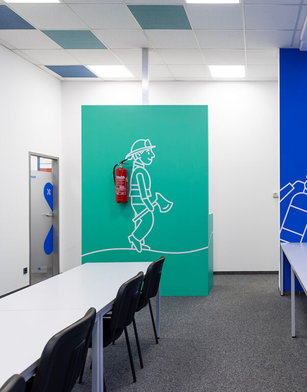 Chubb Österreich – Schulungsraum nach der Umgestaltung