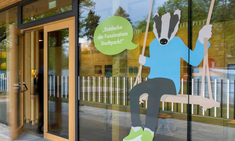 Stadtparkinfo: Ausstellungsdesign für neues Vermittlungsangebot